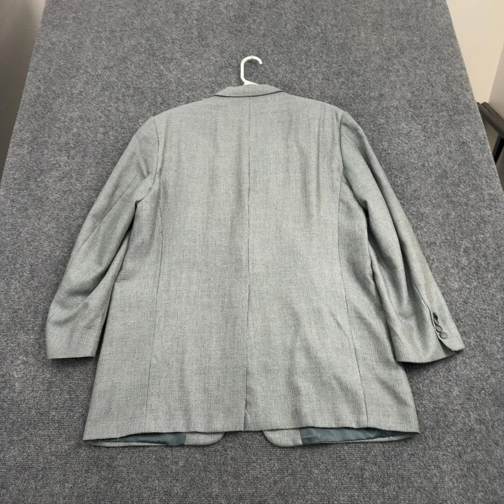 Burberry Sport Coat Mens 44 Long Grey Wool Silk Kensington Blazer Classic Luxury